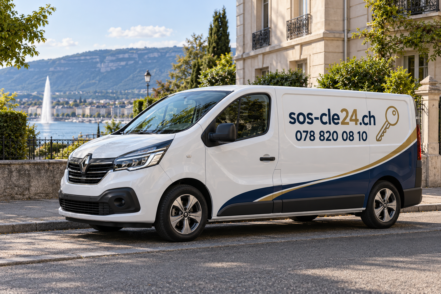 Illustration du service mobile de serrurerie SOS Clés 24